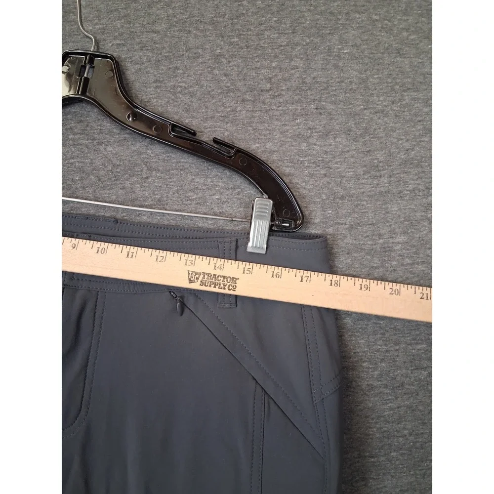 Eddie Bauer Womens Pants‎ 12 Gray Nylon Fleece Lined Outdoor Gorp Hiking Camping